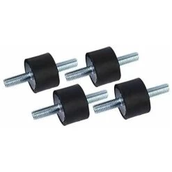 PAC Air - Air) 4pcs Supports En Caoutchouc D'isolant Anti-Vibration M8 30 X 20 Supports Amortisseurs De Vibrations Isolateur En Caoutchouc Anti-Vibration Avec Vis