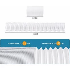 Tuyau D'échappement De Climatisation Mobile étendu 150 Cm Tuyau D'échappement De Climatisation Portable Résistant à La Chaleur Et à La Corrosion Pour Climatiseur Déshumidificateur Sèche-linge,Diamètre 9 Tuyau D'échappement De Climatisation Mobile étendu 150 Cm Tuyau D'échappement De Climatisation Portable Résistant à La Chaleur Et à La Corrosion Pour Climatiseur Déshumidificateur Sèche-linge,Diamètre -Chauffage Équipement Magasin 100266589 5