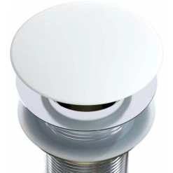 Cache Bonde Pour Vasque - Couvercle Pour Bonde Pop Up Blanc
