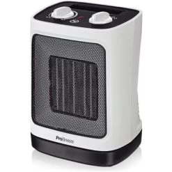 Mini Radiateur Soufflant Céramique Avec Oscillation Automatique Et 2 Réglages De Température - 2000W Pro Breeze