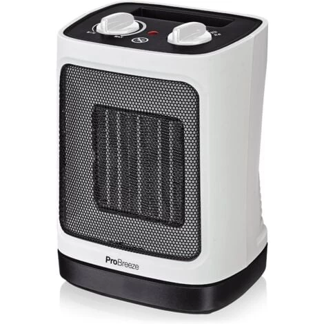 Mini Radiateur Soufflant Céramique Avec Oscillation Automatique Et 2 Réglages De Température - 2000W Pro Breeze 1 Mini Radiateur Soufflant Céramique Avec Oscillation Automatique Et 2 Réglages De Température - 2000W Pro Breeze