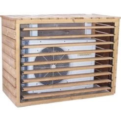 Habrita Foresta - Cache Climatiseur Extérieur 1,32 X 0,58 X 1,47 M épicéa Thermo Chauffé - CC1306XL -Chauffage Équipement Magasin 11636022 3