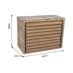 Habrita Cache Climatiseur Extérieur En Bois -Chauffage Équipement Magasin 11754667 3