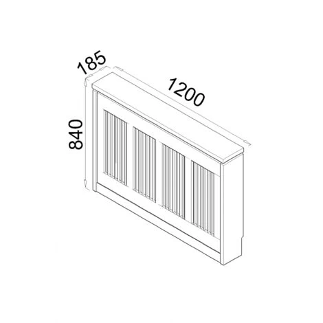 TOPKIT | Cache Radiateur Cristian 3121 | 120 Cm De Large |Grand Cache-radiateur | Design élégant | Puccini 5 TOPKIT | Cache Radiateur Cristian 3121 | 120 Cm De Large |Grand Cache-radiateur | Design élégant | Puccini – Image 5