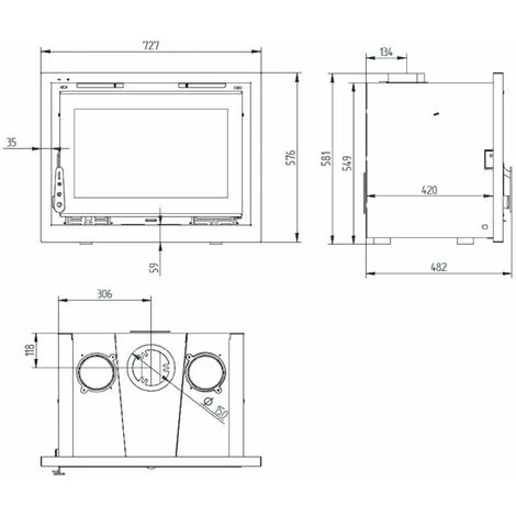 FM Insert De Cheminée I-170 12,5kW Avec Porte En Fonte 3 FM Insert De Cheminée I-170 12,5kW Avec Porte En Fonte – Image 3