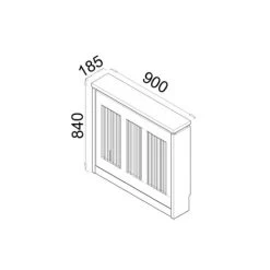 TOPKIT | Cristian 3091 Cache-radiateur | 90 Cm De Large | Cache-radiateur Moyen | Design élégant | Blanc 9 TOPKIT | Cristian 3091 Cache-radiateur | 90 Cm De Large | Cache-radiateur Moyen | Design élégant | Blanc -Chauffage Équipement Magasin 12449956 5