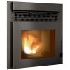 Insert De Cheminée à Pellets 11 KW Punto Fuoco Alessio Silicium Gris