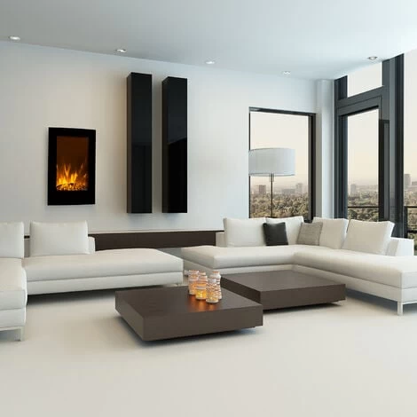 Lausanne Vertical Cheminée électrique 1000 Ou 2000 Watts Verre Télécommande Variateur D'intensité 2 Lausanne Vertical Cheminée électrique 1000 Ou 2000 Watts Verre Télécommande Variateur D'intensité – Image 2