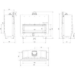 INSERT CHEMINÉE À BOIS MB 120 Ouverture Relevable -Chauffage Équipement Magasin 13742782 4