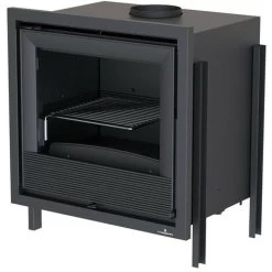 Insert Cheminée à Bois Holguin Avec Turbine 11 KW + 2 Bouches Recuperateur - Prise D'air Exterieur: Sans