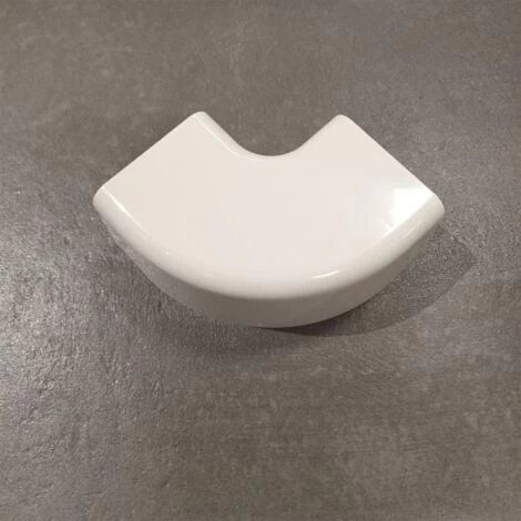 Coude Plat 90°C - Beige - En PVC - Dimension : 80 Mm 2 Coude Plat 90°C - Beige - En PVC - Dimension : 80 Mm – Image 2