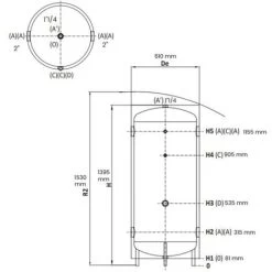 THERMADOR Ballon Stockeur Circuit Primaire Froid/Chaud 300L