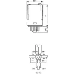 Finder 60.13.9.012.0040 Relais Enfichable 12 V/DC 10 A 3 Inverseurs (RT) 1 Pc(s) -Chauffage Équipement Magasin 16610258 3