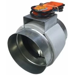 Registre Motorisé Avec Servomoteur Extra-plat 24 Ou 230V - Registre Motorisé Ø 200 Mm - Avec Servomoteur Extra-plat 230 Volts, Tout Ou Rien