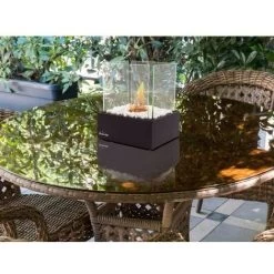 Cheminée éthanol De Table En Métal Noir -Chauffage Équipement Magasin 17595902 4