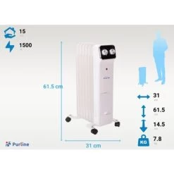 Radiateur D'huile Blanc Avec Réservoir D'humidification -Chauffage Équipement Magasin 17595940 4