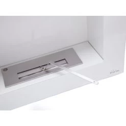 Cheminée éthanol En Blanc Avec Kit De Bûches -Chauffage Équipement Magasin 17595991 5