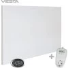 Viesta H500 Panneau De Chauffage Infrarouge Crystal Carbon (dernière Technologie) Panneau Radiateur Ultra Mince Chauffage Mural Blanc - 500 Watts + Viesta TH10 Thermostat