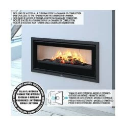 Insert Cheminée à Bois BOMA 15 KW + 2 Bouches Recuperateur -Chauffage Équipement Magasin 17988647 3