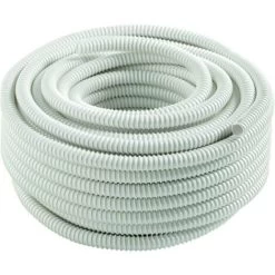 Aspen Tube évacuation De Condensats Annelé - Couronne De 50m - Tube Annelé Couleur Ivoire. Ø16-18-20 (couronne De 50 Mètres).
