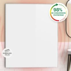 Wonderwall Air 120 Radiateur Infrarouge 120 X 100 Cm 1200 W Installation Murale Blanc