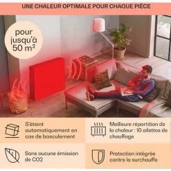 Thermaxx Noir Radiateur à Huile 2500W 10-30° C Minuterie Télécommande -Chauffage Équipement Magasin 22845381 5