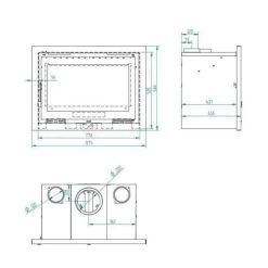Insert De Cheminée En Acier 13.5 Kw Vermiculite -Chauffage Équipement Magasin 2345891 3