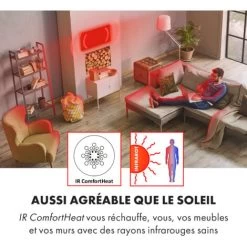 Wonderwall Air Art Smart Radiateur Infrarouge Connecté 120x60cm 700 W -Chauffage Équipement Magasin 23702142 3