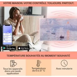 Wonderwall Air Art Smart Radiateur Infrarouge Connecté 120x60cm 700W A -Chauffage Équipement Magasin 23702152 3