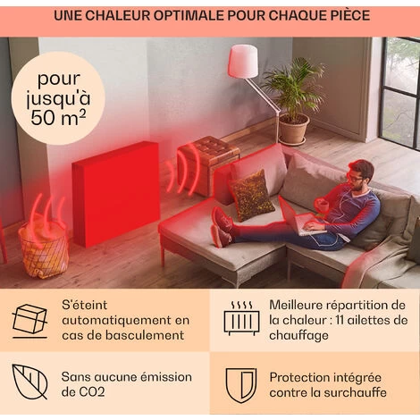 Thermaxx Retroheat Radiateur à Bain D'huile 2500 W Roulettes Vert 5 Thermaxx Retroheat Radiateur à Bain D'huile 2500 W Roulettes Vert – Image 5