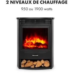 Bormio S Smart Cheminée électrique 950/1900W Thermostat Minuterie Hebdomadaire -Chauffage Équipement Magasin 24228639 4