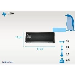 Chauffage Split Mural 2000 W Avec WIFI Et Minuterie -Chauffage Équipement Magasin 24953924 4