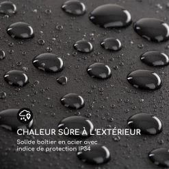 Blumfeldt Chauffage Electrique Suspendu à Infrarouge, Chauffage De Jardin 2000W, Chauffage Exterieur Terrasse En Fibre De Carbone à 3 Températures, IP34 Pour Veranda, Chauffage D'Appoint Econome -Chauffage Équipement Magasin 26293009 5