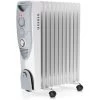 Radiateur à Bain D'huile 2500 W, 11 Colonnes - Chauffage électrique Portable, Minuterie Intégrée, 3 Réglages De Chaleur, Thermostat - Pro Breeze
