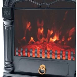 Cheminée Électrique 1950W Kekai Arizona 37x23x51 Cm Noir Avec Simulation De Feu Pour Intérieur -Chauffage Équipement Magasin 27740519 3