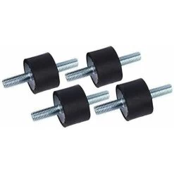 LangRay 4pcs Supports En Caoutchouc D'Isolant Anti-vibration M8 30 X 20 Supports Amortisseurs De Vibrations Isolateur En Caoutchouc Anti-vibration Avec Vis