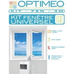 Kit Fenêtre Universel Longueur 4M Calfeutrage Porte Et Fenêtre Pour Climatiseur Mobile KIT-FEN-4M OPTIMEO (Marque Française) -Chauffage Équipement Magasin 30534448 3