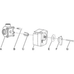 Servomoteur Easyflow 230-473 3 Points 230 V AC 50 Hz 90° - 140s +jeu De Montage MS-NRE -Chauffage Équipement Magasin 33071720 4