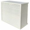 Cache Climatiseur Au Sol Taille S En Aluminium Blanc 9010