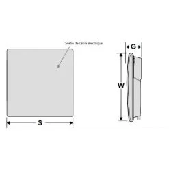 Radiateur électrique - Convecteur Mobil ATLANTIC F-119 1500W -Chauffage Équipement Magasin 36047885 4