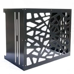 Cache Climatisation Extérieur En Aluminium Composite Gris