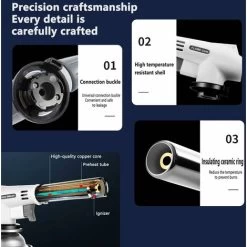 LangRay Brûleur De Cuisine Allumeur De Brûleur De Cuisine Rechargeable, Allumeur De Camping, Lance-flammes Pour Barbecue, Torche Soufflante, Brûleur Pour Barbecue De Cuisine Et Cuisson Du Beurre. -Chauffage Équipement Magasin 36981269 5