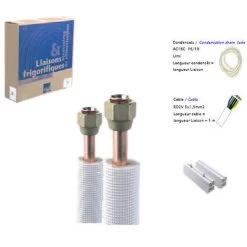 Pack Clim Avec Support SOL (l.3m - 1/4-3/8 - 1/4-3/8 - 3m)