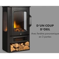 Bormio Panorama Cheminée électrique Thermostat 1000/2000 W -Chauffage Équipement Magasin 41900194 3