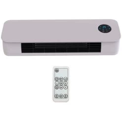 Chauffage Céramique Mural 2000W Kekai Split Dual Ultraslim 59x14x22 Cm Avec Télécommande Incluse