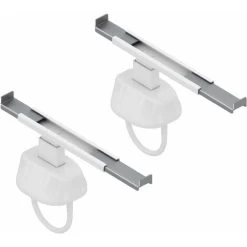 Paire De Crochets Pour Radiateur - Supports à Fixer Au Radiateur - S'adapte Aux Radiateurs Tubulaires Avec Des Collecteurs De 45 Mm à 60 Mm De Diamètre