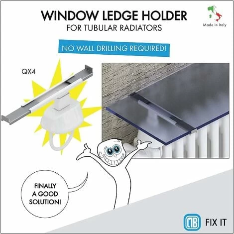 Paire De Crochets Pour Radiateur - Supports à Fixer Au Radiateur - S'adapte Aux Radiateurs Tubulaires Avec Des Collecteurs De 45 Mm à 60 Mm De Diamètre 3 Paire De Crochets Pour Radiateur - Supports à Fixer Au Radiateur - S'adapte Aux Radiateurs Tubulaires Avec Des Collecteurs De 45 Mm à 60 Mm De Diamètre – Image 3