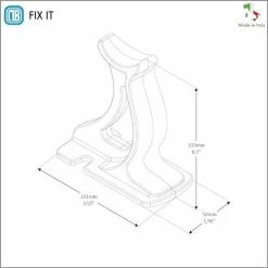 Pied Universel En Fonte Pour Radiateurs à Colonne Tubulaire - Capacité Maximale 200 Kg - Couleur Blanche - 1 Pièce. -Chauffage Équipement Magasin 42700146 5