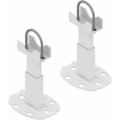 Paire De Fixations Au Sol Pour Radiateur Aluminium - Pied Avec Système Anti-dégagement Pour Radiateur Aluminium - Capacité Maximale 200 Kg Par Fixation