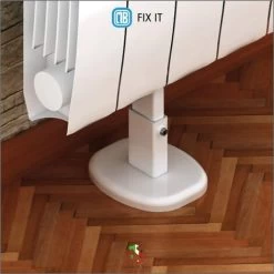 Paire De Fixations Au Sol Pour Radiateur Aluminium - Pied Avec Système Anti-dégagement Pour Radiateur Aluminium - Capacité Maximale 200 Kg Par Fixation -Chauffage Équipement Magasin 42700148 3